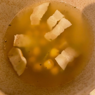 ひよこ豆のコンソメスープ